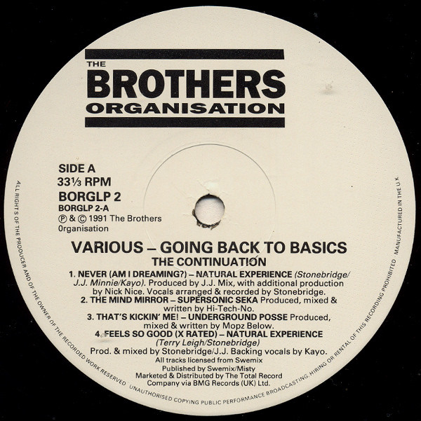 Various - Going Back To Basics! The Continuation | The Brothers Organisation (BORG LP 2) - 3 Various - Going Back To Basics! The Continuation | The Brothers Organisation (BORG LP 2) - 3