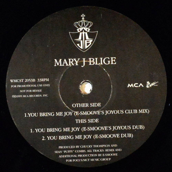 Mary J. Blige - You Bring Me Joy | MCA Records (WMCST 2053) - 3 Mary J. Blige - You Bring Me Joy | MCA Records (WMCST 2053) - 3