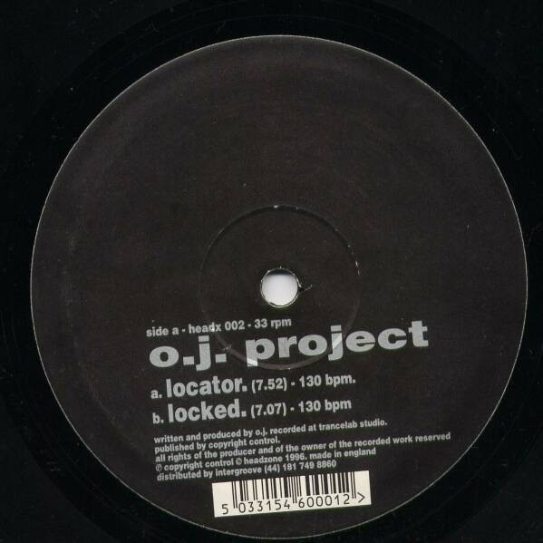 OJ Project - Locator / Locked | Headzone (headx 002) - 2