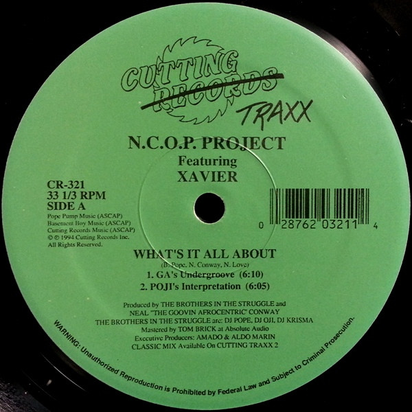 N.C.O.P. Project Featuring Xavier - What's It All About | Cutting Traxx (CR-321) - 3 N.C.O.P. Project Featuring Xavier - What's It All About | Cutting Traxx (CR-321) - 3