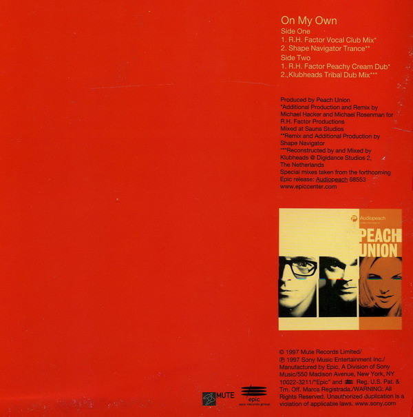 Peach Union - On My Own | Epic (49 78667) - 2
