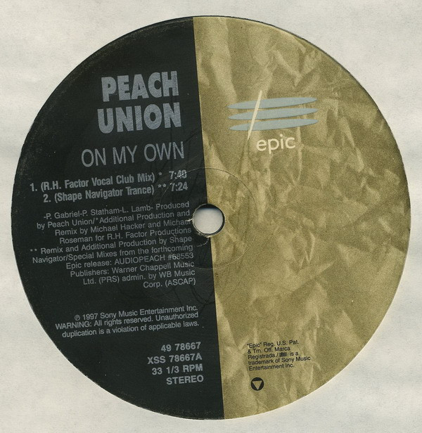 Peach Union - On My Own | Epic (49 78667) - 4