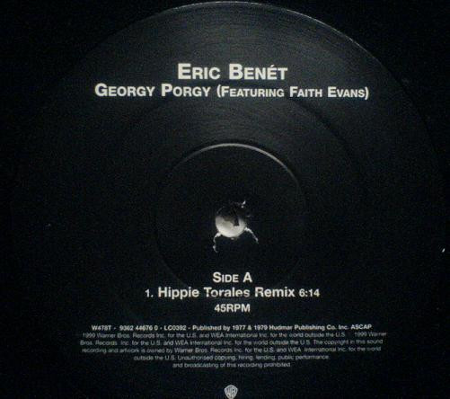Eric Benét Featuring Faith Evans - Georgy Porgy | Warner Bros. Records (W478T) - 3 Eric Benét Featuring Faith Evans - Georgy Porgy | Warner Bros. Records (W478T) - 3