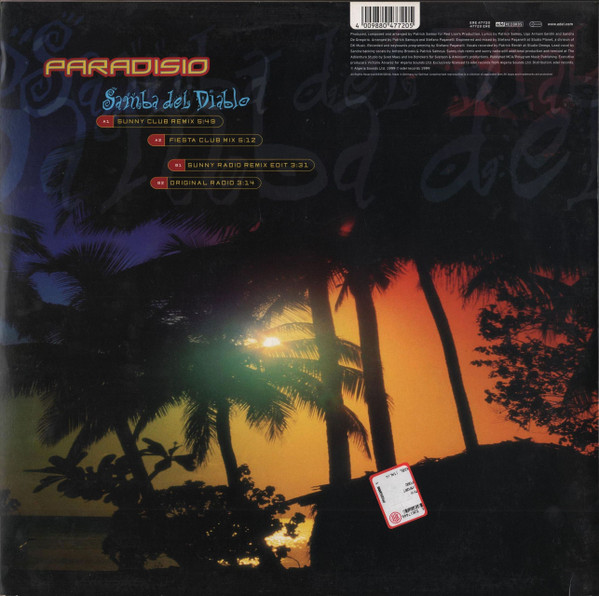 Paradisio - Samba Del Diablo | Edel Records (ERE 47720) - 2