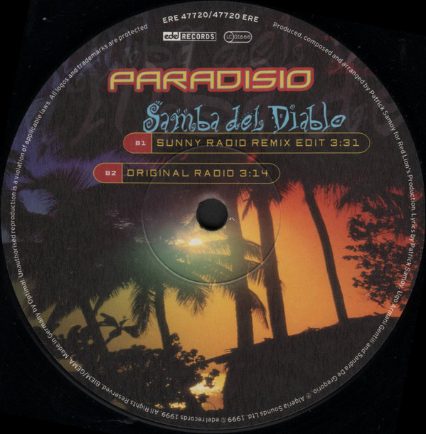 Paradisio - Samba Del Diablo | Edel Records (ERE 47720) - 4