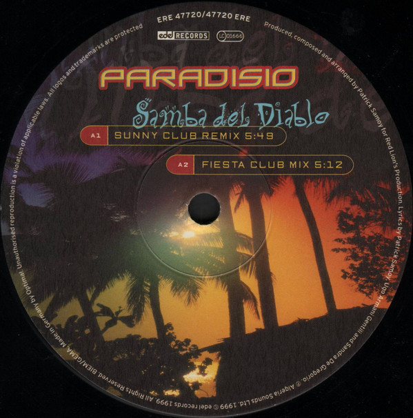 Paradisio - Samba Del Diablo | Edel Records (ERE 47720) - 3