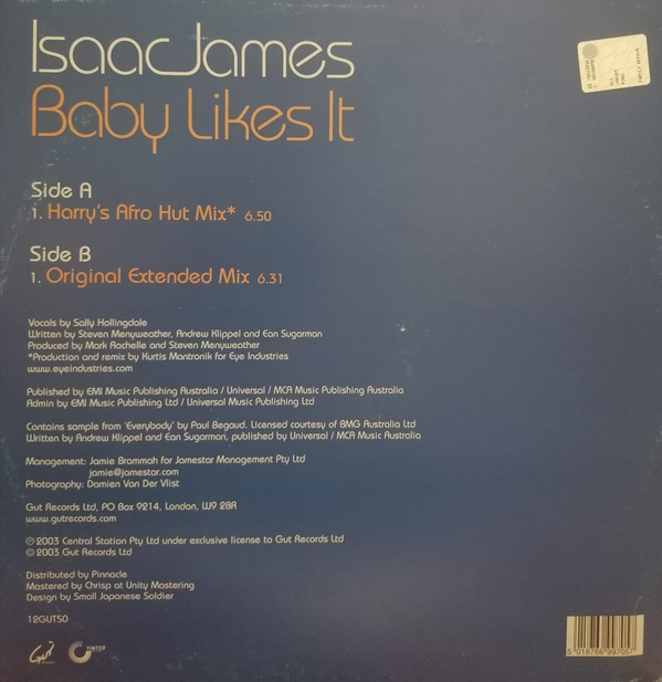 Isaac James - Baby Likes It | Gut Records (12GUT50) - 2 Isaac James - Baby Likes It | Gut Records (12GUT50) - 2
