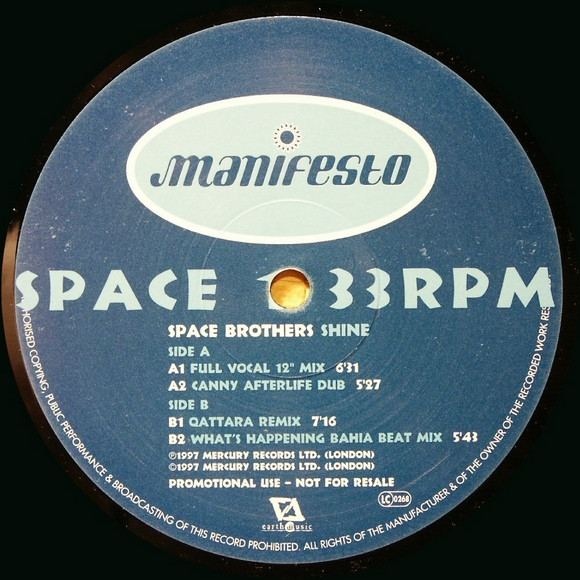 The Space Brothers - Shine | Manifesto (SPACH 1) - 3