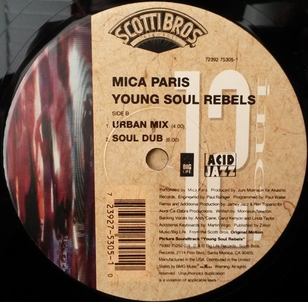 Mica Paris - Young Soul Rebels | Scotti Bros. Records (72392 75305-1) - 2 Mica Paris - Young Soul Rebels | Scotti Bros. Records (72392 75305-1) - 2