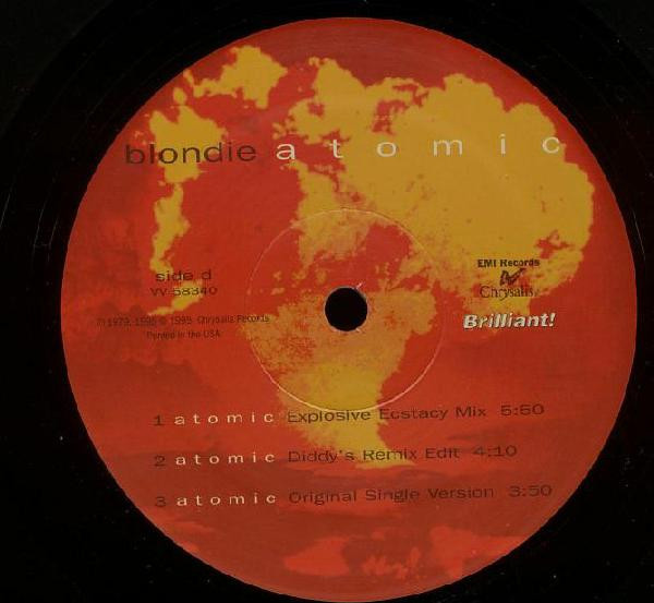 Blondie - Atomic | Chrysalis (VV 58340) - 7
