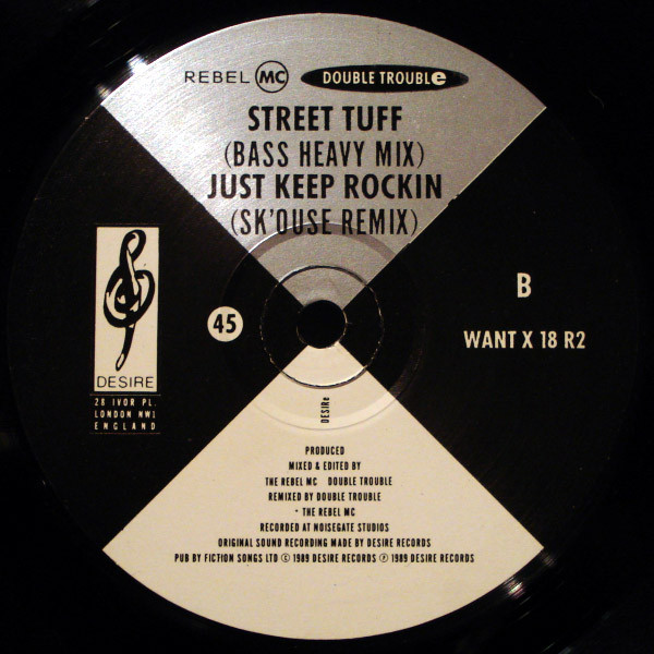 Double Trouble & Rebel MC - Street Tuff | Desire Records (WANT X 18 R2) - 4