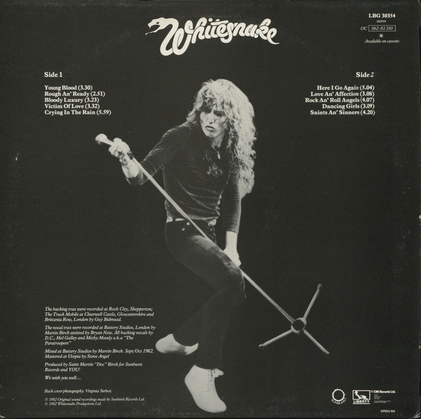 Whitesnake - Saints & Sinners | Liberty (LBG 30354) - 2 Whitesnake - Saints & Sinners | Liberty (LBG 30354) - 2