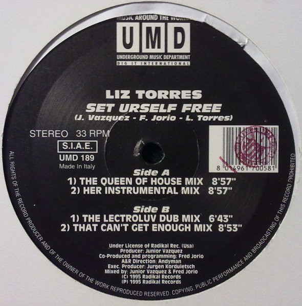 Liz Torres - Set Urself Free | Underground Music Department (UMD) (UMD 189)
