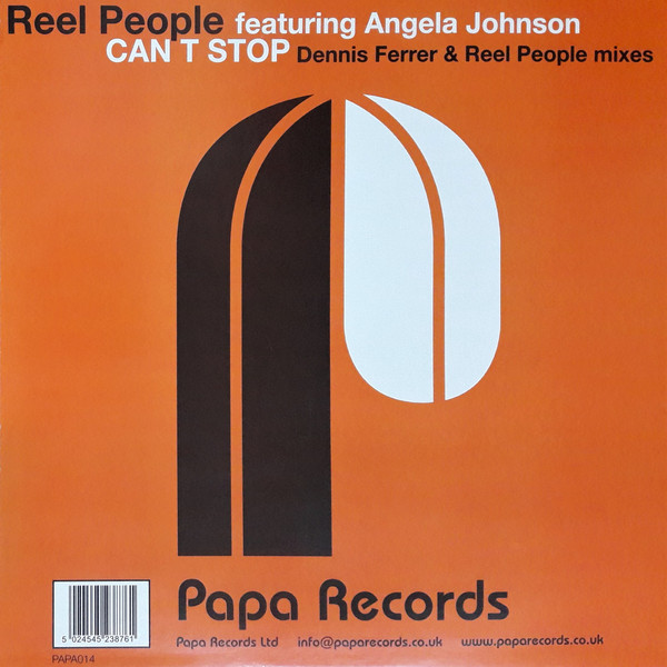 Reel People Featuring Angela Johnson - Can't Stop | Papa Records (PAPA014) - 2