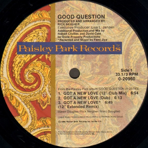 Good Question - Got A New Love | Paisley Park (0-20960) - 3