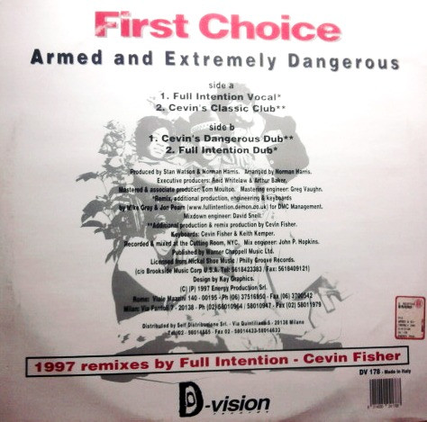 First Choice - Armed And Extremely Dangerous | D:vision Records (DV 178) - 2 First Choice - Armed And Extremely Dangerous | D:vision Records (DV 178) - 2