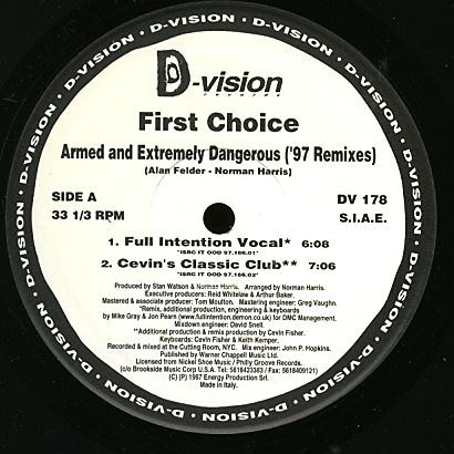 First Choice - Armed And Extremely Dangerous | D:vision Records (DV 178) - 3 First Choice - Armed And Extremely Dangerous | D:vision Records (DV 178) - 3