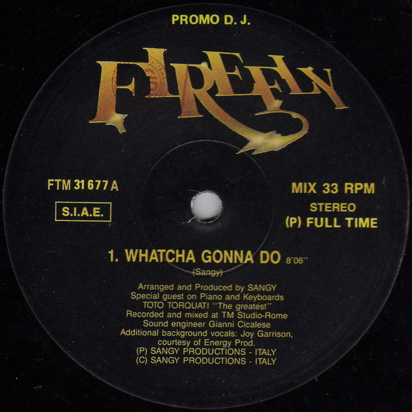 Firefly / D.F.X. / Bizz Nizz - Whatcha Gonna Do / Ghetto House / Get Into Trance | London Street (FTM 31677) - main