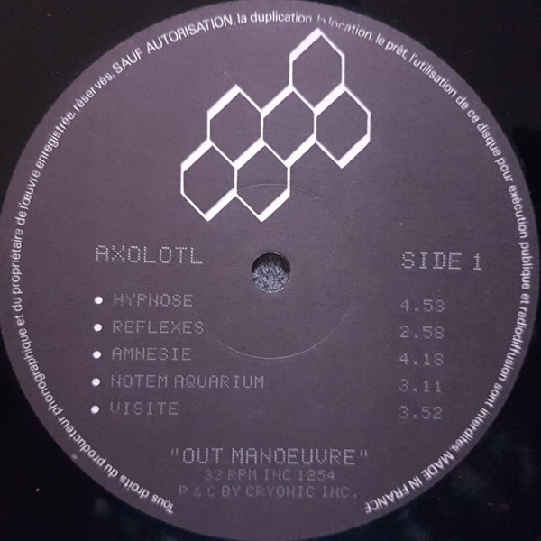 Axolotl - Outmanœuvre | Cryonic Inc. (INC 1254) - 3