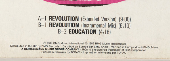 Little Steven - Revolution | RCA (PT 49444) - 5 Little Steven - Revolution | RCA (PT 49444) - 5