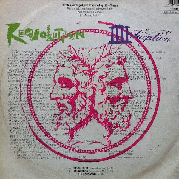 Little Steven - Revolution | RCA (PT 49444) - 2 Little Steven - Revolution | RCA (PT 49444) - 2