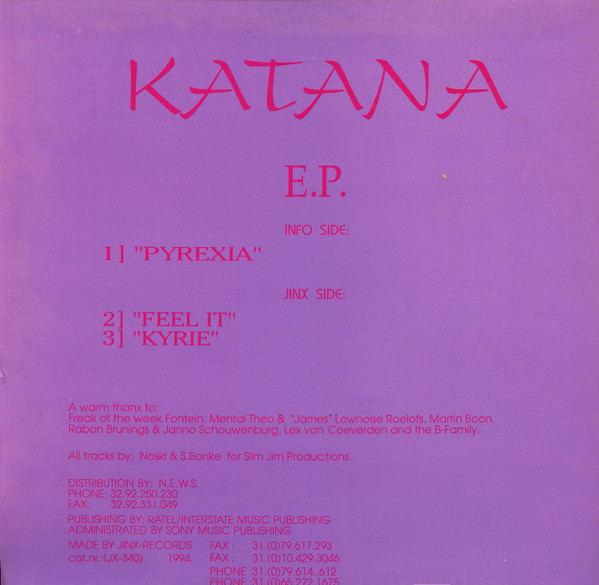 Katana - E.P. | Jinx Records (JX-340) - 2
