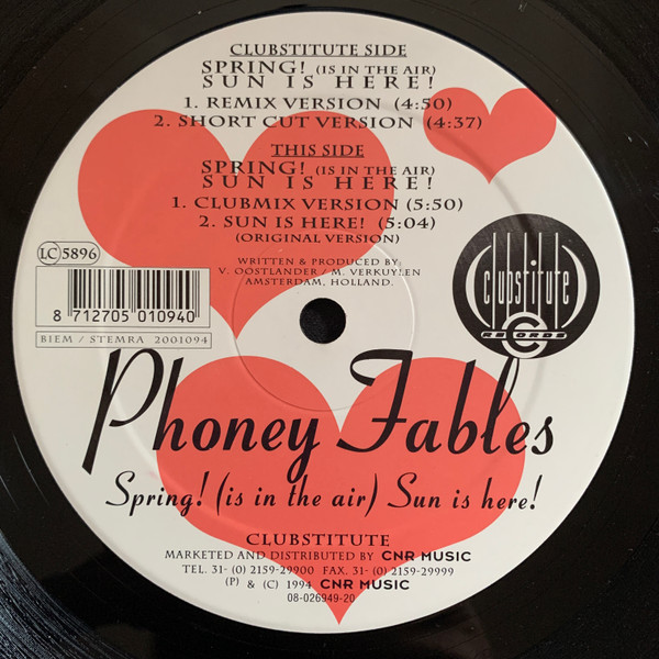Phoney Fables - Spring! (Is In The Air) Sun Is Here! | Clubstitute Records (2001094)