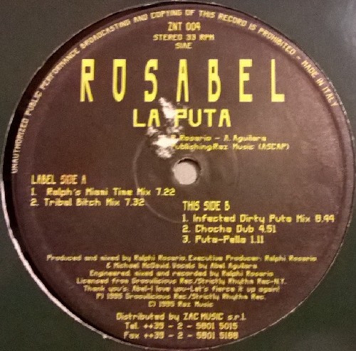 Rosabel - La Puta | Zac International (ZNT 004)