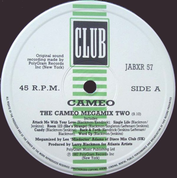Cameo - The Cameo Megamix Two | Club (JABXR 57) - 3