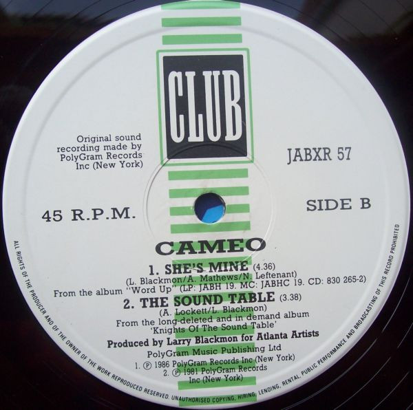 Cameo - The Cameo Megamix Two | Club (JABXR 57) - 4