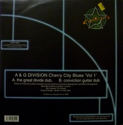 A & G Division - Cherry City Blues Vol. 1 | Conviction Records (CONV 0001) - 2 A & G Division - Cherry City Blues Vol. 1 | Conviction Records (CONV 0001) - 2