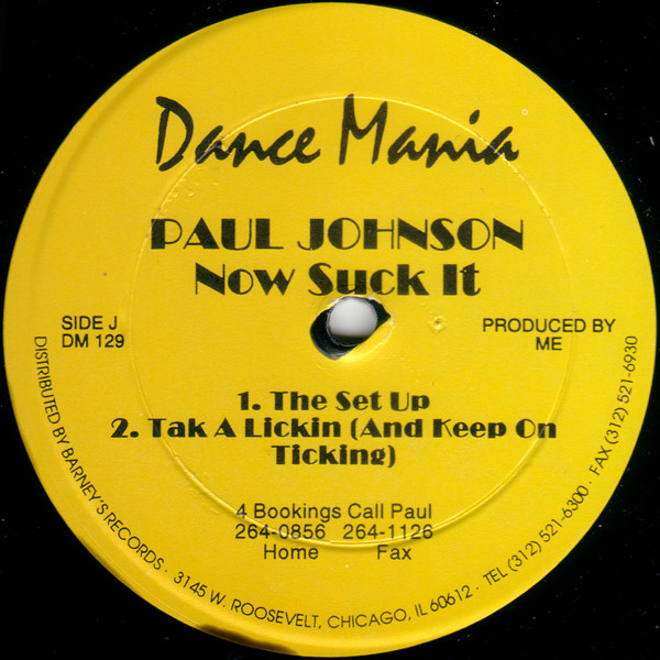 Paul Johnson - Ride Me Girl / Now Suck It | Dance Mania (DM 129) - 2 Paul Johnson - Ride Me Girl / Now Suck It | Dance Mania (DM 129) - 2