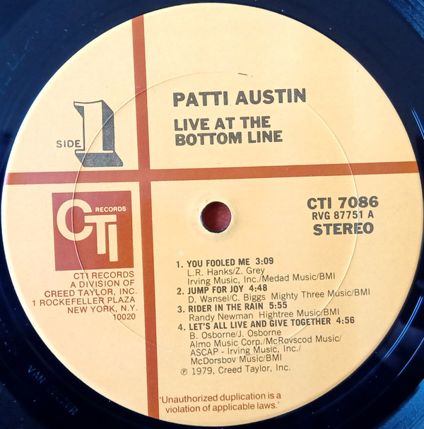 Live At The Bottom Line