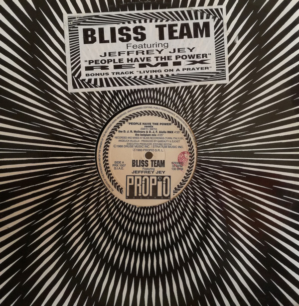 Bliss Team Featuring Jeffrey Jey - People Have The Power Remix | Propio Records (PRX 1007) - main