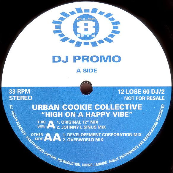 Urban Cookie Collective - High On A Happy Vibe | Pulse-8 Records (12 LOSE 60 DJ/2) - main