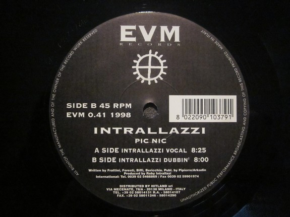 Intrallazzi - Pic Nic | Environment Records (EVM 0.41) - 2