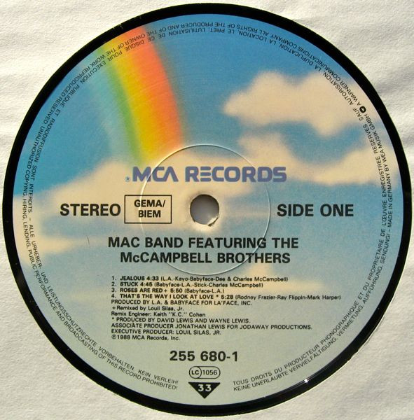 Mac Band Featuring The McCampbell Brothers - Mac Band Featuring The McCampbell Brothers | MCA Records (255 680-1) - 3 Mac Band Featuring The McCampbell Brothers - Mac Band Featuring The McCampbell Brothers | MCA Records (255 680-1) - 3