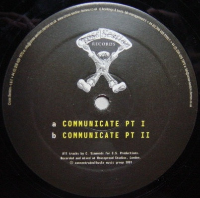 Chris Simmonds - Communicate | Cross Section Records (CS142) - main