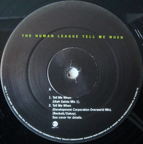 The Human League - Tell Me When | EastWest (YZ882T) - 3