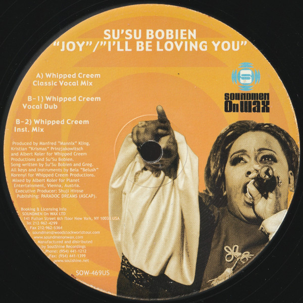Su'Su Bobien - Joy / I'll Be Loving You | Soundmen On Wax (SOW-469US)