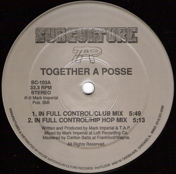 Together A Posse - In Full Control | Subculture (SC-103) - main