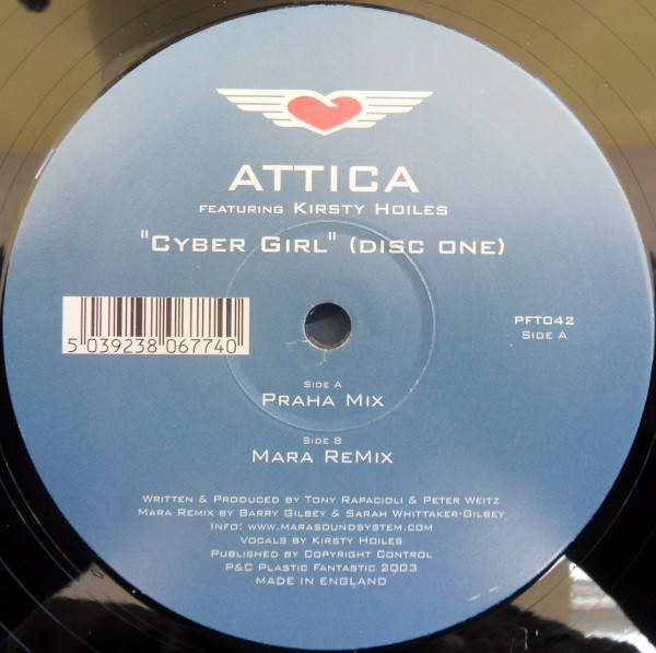 Attica Featuring Kirsty Hoiles - Cyber Girl (Disc One) | Plastic Fantastic (PFT042) - 2