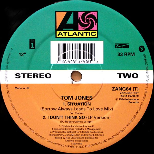 Tom Jones Featuring Tori Amos - I Wanna Get Back With You | ZTT (ZANG64T) - 4 Tom Jones Featuring Tori Amos - I Wanna Get Back With You | ZTT (ZANG64T) - 4
