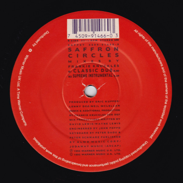 Saffron - Circles | WEA (4509-91466-0) - 3