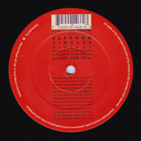 Saffron - Circles | WEA (4509-91466-0) - 4