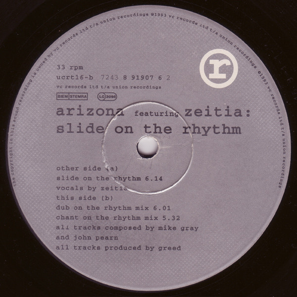 Arizona Featuring Zeitia - Slide On The Rhythm | Union City Recordings (ucrt16) - main Arizona Featuring Zeitia - Slide On The Rhythm | Union City Recordings (ucrt16) - main
