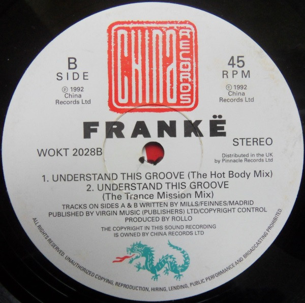 Frankë Pharoah - Understand This Groove | China Records (WOKT 2028) - 2 Frankë Pharoah - Understand This Groove | China Records (WOKT 2028) - 2