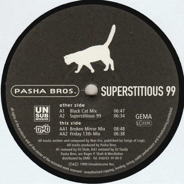 Pasha Bros. - Superstitious 99 | Unsubmissive Records (USM-021-6)
