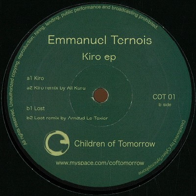 Emmanuel Ternois - Kiro EP | Children of Tomorrow (COT 01)
