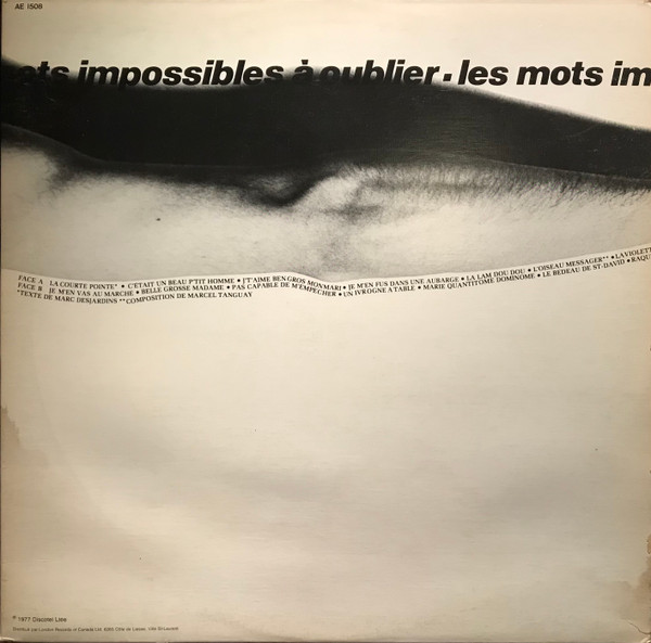 Breton-Cyr - Les Mots Impossibles A Oublier | Telson (AE 1508) - 4 Breton-Cyr - Les Mots Impossibles A Oublier | Telson (AE 1508) - 4